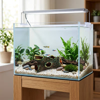 Realistic Driftwood Aquarium Cave Aquatic Tank Decorations, Freestanding Aquarium Cave Aquatic Tank Ornaments, Hiding Location for Small Reptiles