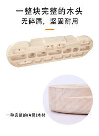 Indoor Wooden Finger Training Board with Pull-Up Bar Mount