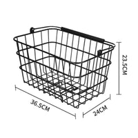 Quick Release Bike Basket Tool Tool-Less Detachable Bike Basket Large Capacity