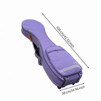 Wheeled Pipa Case Shoulder Straps Pipa Carrying Bag Carry Handles   Carrying Bag for Storage
