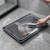 Large Cat Litter Mat with Grooved Surface, Single-Layer Anti-Litter Tracking Mat for Indoor Cats, Litter Trapping Mat for Household Pet Support