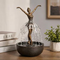 跨境Legant Ballerina Tabletop Water Fountain芭蕾舞女桌面喷泉