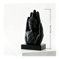 Decorative Sculpture with Base 3D Printed Figurine Artistic for Meditation Room