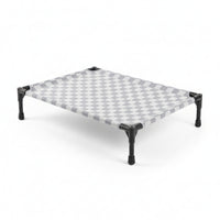 Medium Size Raised Pet Cot Raised Pet Bed Black Frame Cat Dog Bed for Dogs