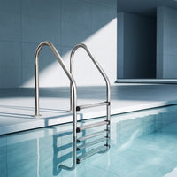 Pool Ladder with Handrails 304 Stainless Steel Swimming Pool Ladder Heavy Duty for Backyard