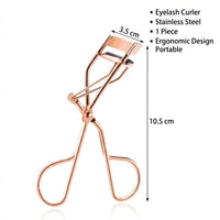 Eyelash Curler Stainless Steel Manual for Daily Makeup, Travel Non-Electric Design, Cosmetic for Lashes