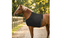 Anti-Rub Horse Vest with Velcro Breathable Horse Bib Stretch Shoulder Guard Defensive for Horses, Equestrians, Stable, Grooming, Transport
