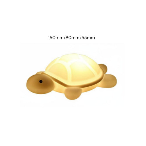 Silicone Tap Lamp Dimmable Turtle Night Light Color Changing for Bedroom