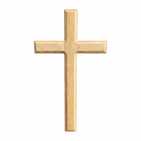 Wooden Wall Cross Smooth Polished Keyhole Slot Religious Wall Decor
