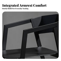 Minimalist Backrest Chair utilitarian design Modern Dining Chair Sturdy Metal Legs Easy Assembly for Business Owners, Restaurant