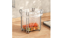 Countertop Trash Bag Stand Rustproof Kitchen Wire Frame Trash Holder for Camping