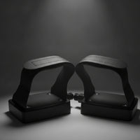Reinforced Exercise Bike Pedals with Straps Threaded Exercise Cycle Pedals with Straps Anti-Slip Adjustable for Indoor Cycling