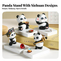 Ideal Gift Panda Phone Holder Two-in-One-Use Decoration Cute Phone Stand Creative Design for Home Office