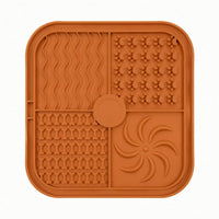 Silicone Lick Mat Slow Feeding Textured Lick Mat Raised Rim for Licking Use