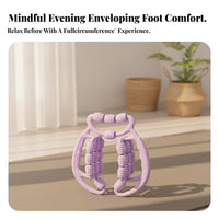 Loop with Roller Wheels | Leg Massage Clamp, Open Circular Frame, for Home