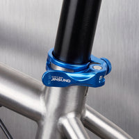 Tooltool-Less Quick Release Seatpost Clamp Lightweight Cycle Seat Clamp with Lever Anti-Slip Aluminum Alloy for Cyclists, Commuters, Mountain Biking, Road Cycling, Folding Bikes