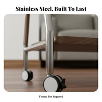 Mobile TV Stand with Wheels 360-Degree Rotating Casters Mobile TV Stand Heavy-Duty Construction Portable Television Holder for Renters, Living Room