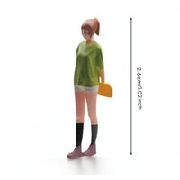 Miniature Figure Freestanding Diorama Figure Painted People Figurines for Street Scene
