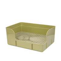 Rabbit Toilet Tray Low-Entry Rabbit Litter Tray Rectangular for Indoor Corners