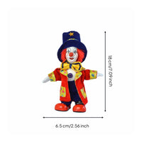 Porcelain Clown Doll Souvenir Gift Handmade Porcelain Clown Poseable Limbs