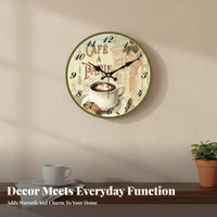 Decorative Wall Clock Silent Sweeping Mechanism Non-Ticking Wall Clock Timekeeping for Living Room, Bedroom, Kitchen