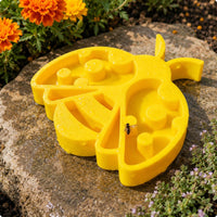 Stake-Mounted Bee Waterer Multi-Compartment Flower-Shaped Bee Watering Station