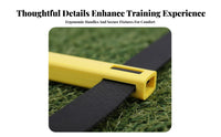 Portable with Carry Bag Soccer Footwork Training Equipment Multi-Functional Soccer Training Equipment Kit Lightweight Agility Ladder and Cone Set Sturdy Material for Athletes, Coaches, Kids, Outdoor, Sports Field, Gym