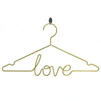 Gold-Toned Clothes Hanger Space-Saving Garment Holder for Wedding