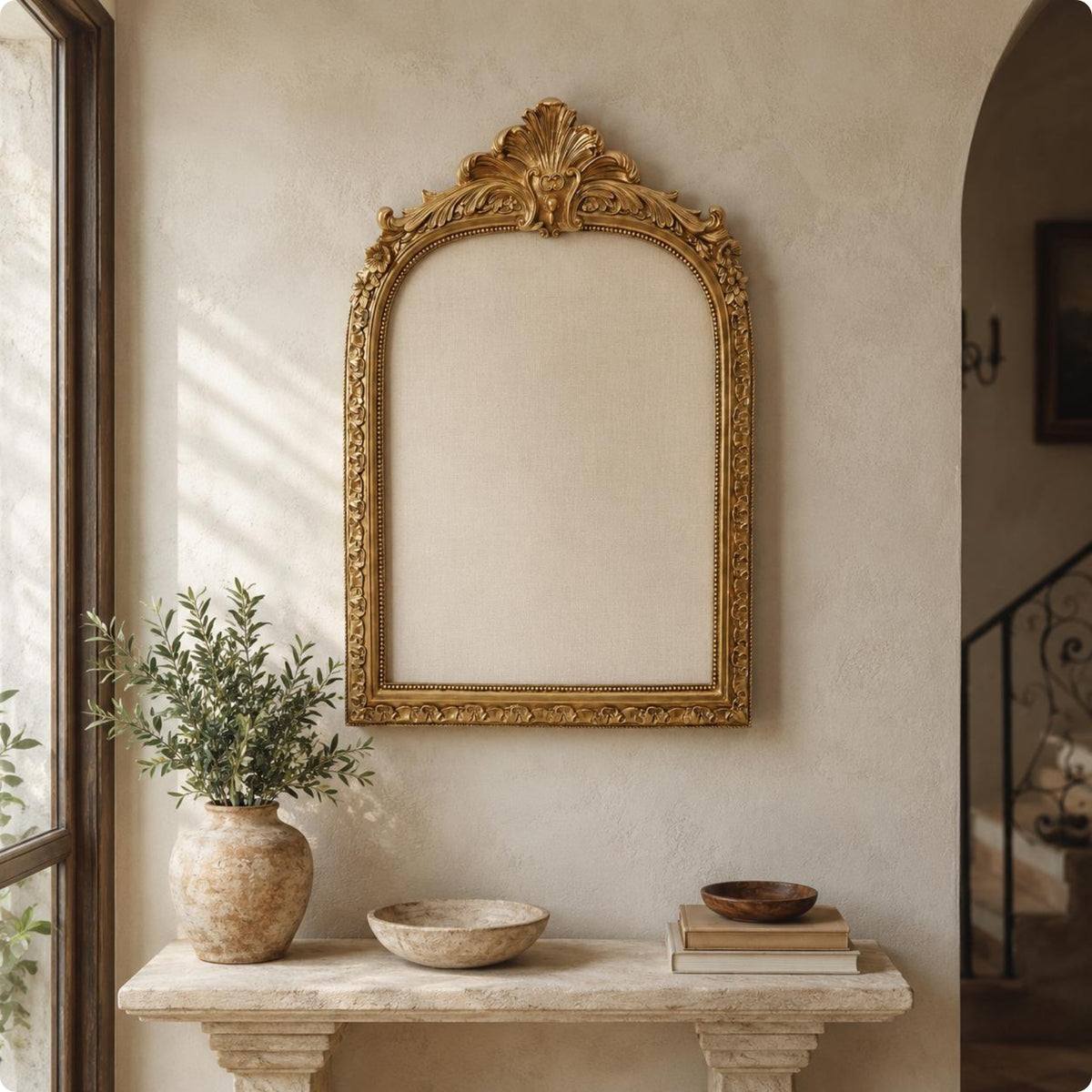 Ornate Wall Frame Floral Scrollwork Home Decoration European-Style