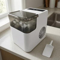 Translucent Lid Ice Maker White Housing Countertop Ice Maker for Home Use