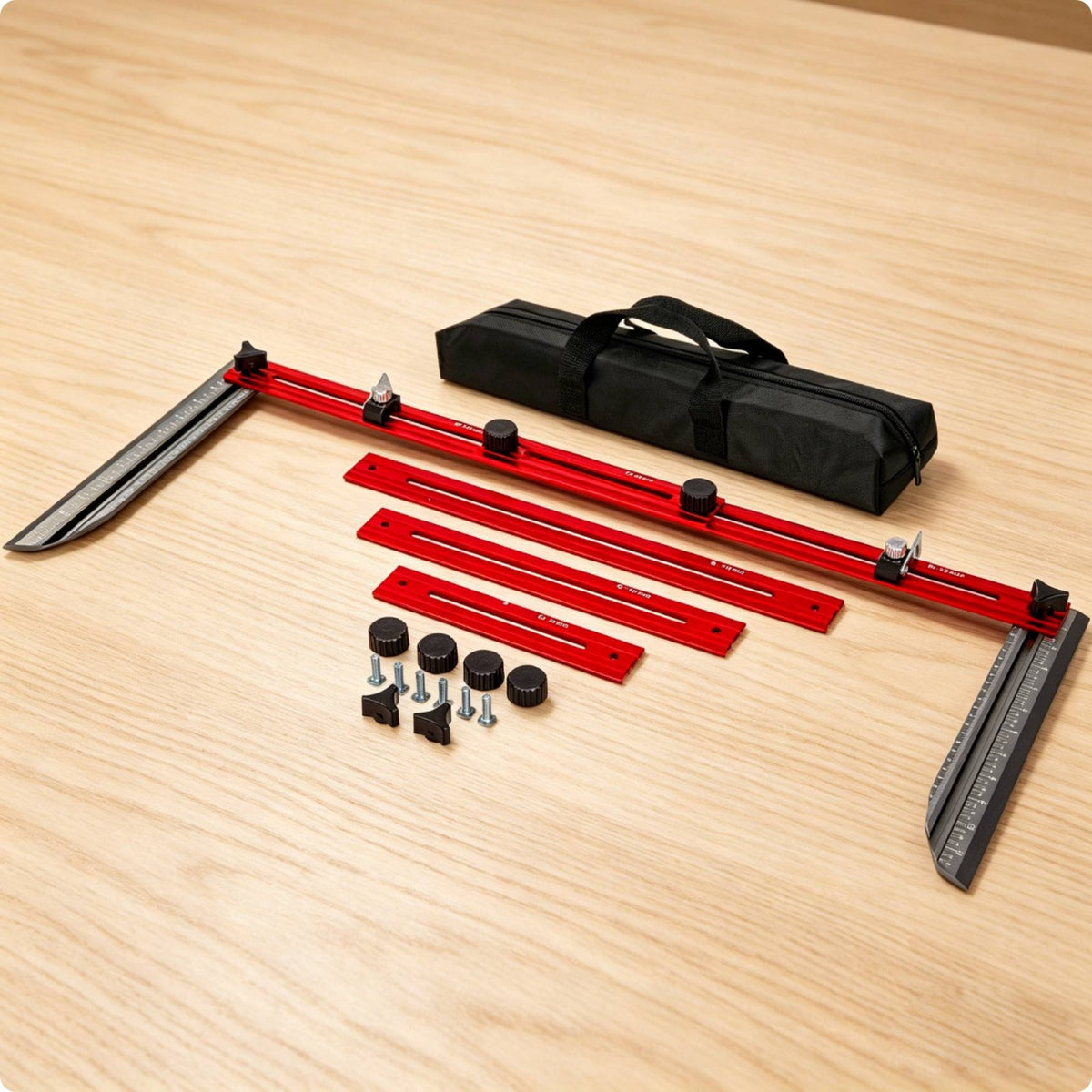 Stair Measuring Tool High Precision Folding Measuring Ruler Portable Stair Step Gauge for Woodworkers