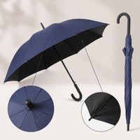 Slender Stick Umbrella Compact Long Umbrella Plain Water Repellent for Hotels, Businesses, Daily Commute, Events, Promotions