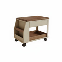 3-Tier Foldable Utility Trolley Multi-Functional Storage Cart With casters