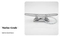 Stainless Steel Anchor Cleat Stainless Steel Dock Cleat Boat Hardware Anti-Rust Mirror Polished