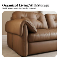2-in-1 Design Pull-convertible Sleeper Sofa Space-Saving Wavy Backrest Pull-convertible Bed Foldable transformable Couch mid-centurymid-century-modern Modern aesthetic for Small Apartment Dwellers, Guest Hosts, Homeowners, Studio Flat, Home Office