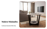 Curved Based Side Table Light Luxury stylish Household Furniture Space-Saving adaptable for Living Room