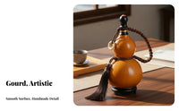 Chinese Hulu Gourd Bottle Multi-Functional Chinese Beverage Gourd Traditional Hu Lu Bottle Handmade Traditional Decorative