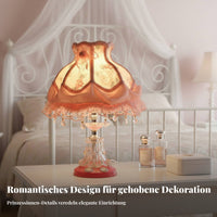 European Design Night Light Romantic Princess Design Table Lamp Beaded Tassels