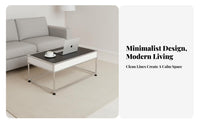 Dual-Level Utility Table Versatile Design Household Furniture Contemporary Aesthetic Multi-Functional for Apartment Dwellers