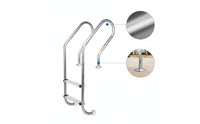 Ladder with Handrails Rust-Resistant Stainless Steel Pool Ladder Anti-Slip for in-Ground Pools