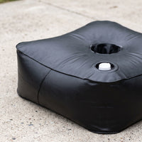 Outdoor Water-Filled Base Weight Bag for Umbrellas, Tents, and Arches - Heavy Duty Square Design