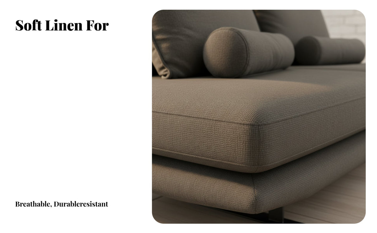 Single Armrest Backless Sleeper Sofa Nordic Design transformable Couch two-in-dual-useUse Daybed Space-Saving for Apartment Dwellers, Overnight Guests, Homeowners, Small Spaces, Home Office