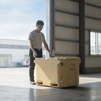 Seafood Storage Box Large-Capacity Insulated Transport Box Molded for Commercial Fishers, Fish Markets