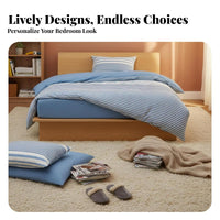 Plaid Bedclothes Ensemble Gets Softer with Wash Plaid Duvet Cover Set for Adults