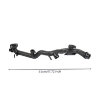Molded Coolant Pipe with Branch Outlets Rigid Engine Cooling Pipe Curved Coolant Hose Connector Long-Lasting for Mechanics