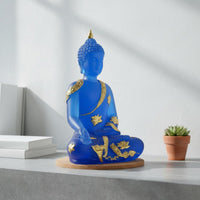 Seated Buddha Statue Asian Design Seated Buddha Figurine Zen Atmosphere