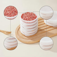 Disposable Food Grade Patty Freezer Storage Box for Beef, Shrimp, and Meat Patties, Refrigerator Organizer for Baby Food