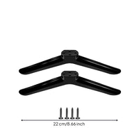 TV Base Bracket Slimline TV Stand Base Television Stand Legs Allall-in-One Hardware Replacement for Living Room, Bedroom