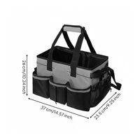 Tool Holder with Handle Multiple Pockets Cleaning Tool Bag Cleaning Supply Organizer for Housekeepers, Janitors