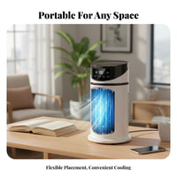 Portable Air Conditioner Fan Energy Saving Portable Air Chiller Quiet Desktop Misting Fan for Office, Bedroom, Dorm Room
